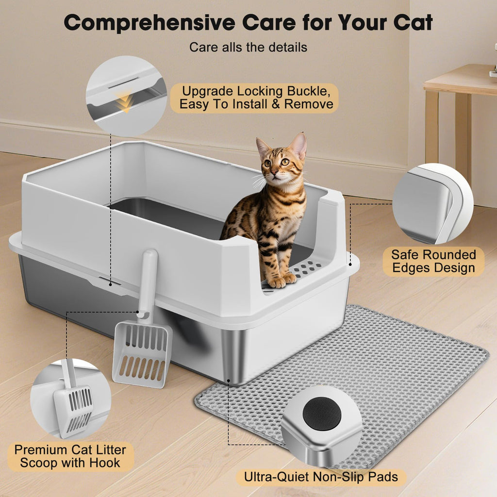 Stainless Steel Cat Litter Box L5397
