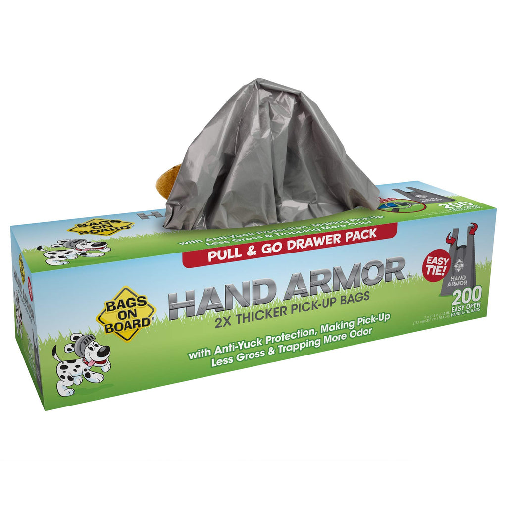 Dog Poop Bags with Easy Tie Handles, 200 Count F987007