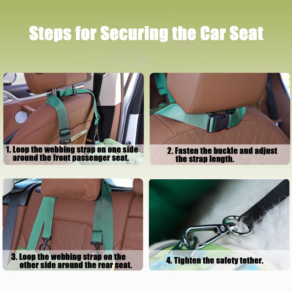 2-in-1 Dog Car Seat for Small Dogs T915