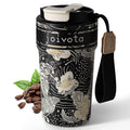 20oz Insulated Stainless Steel Ceramic Lined Coffee Tumbler with Lid and Straw B90801