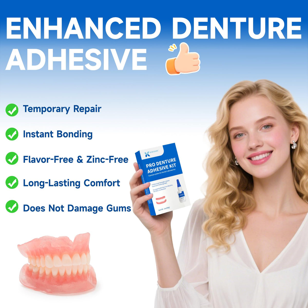 1 oz Denture Repair Adhesive Kit N126