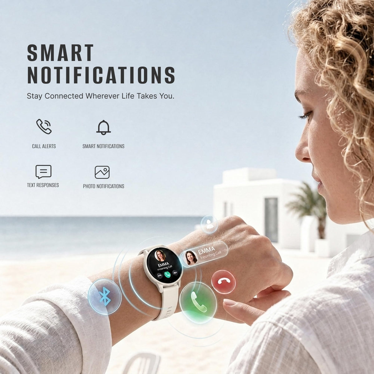 Health and Fitness GPS Smartwatch with AMOLED Display T732808