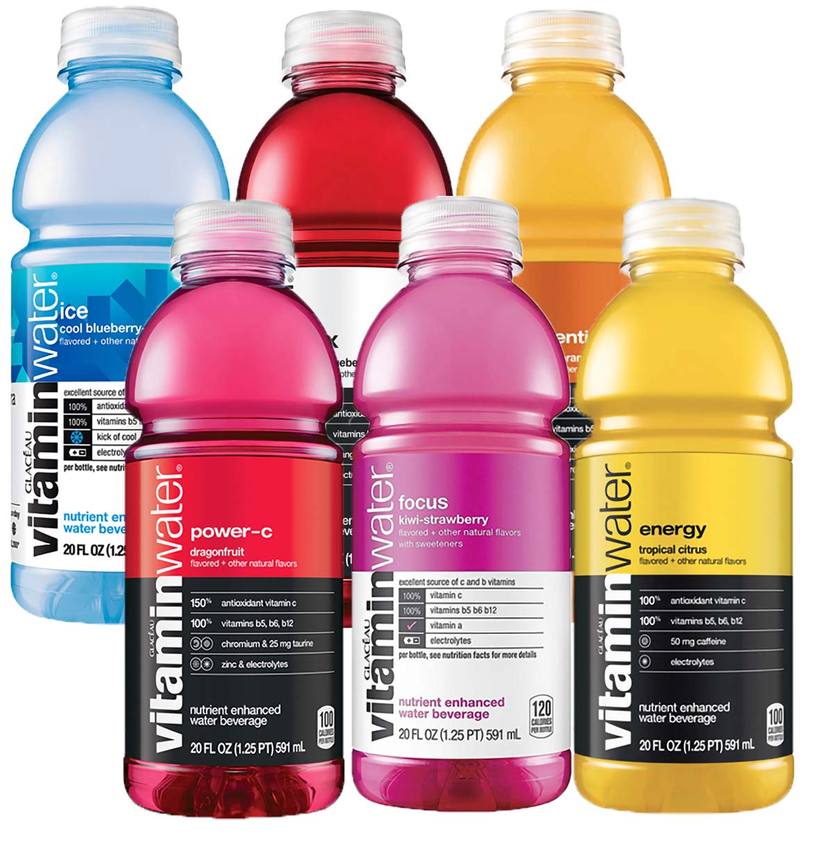 20 Oz Bottle Variety Pack of 6 Bottles U306549