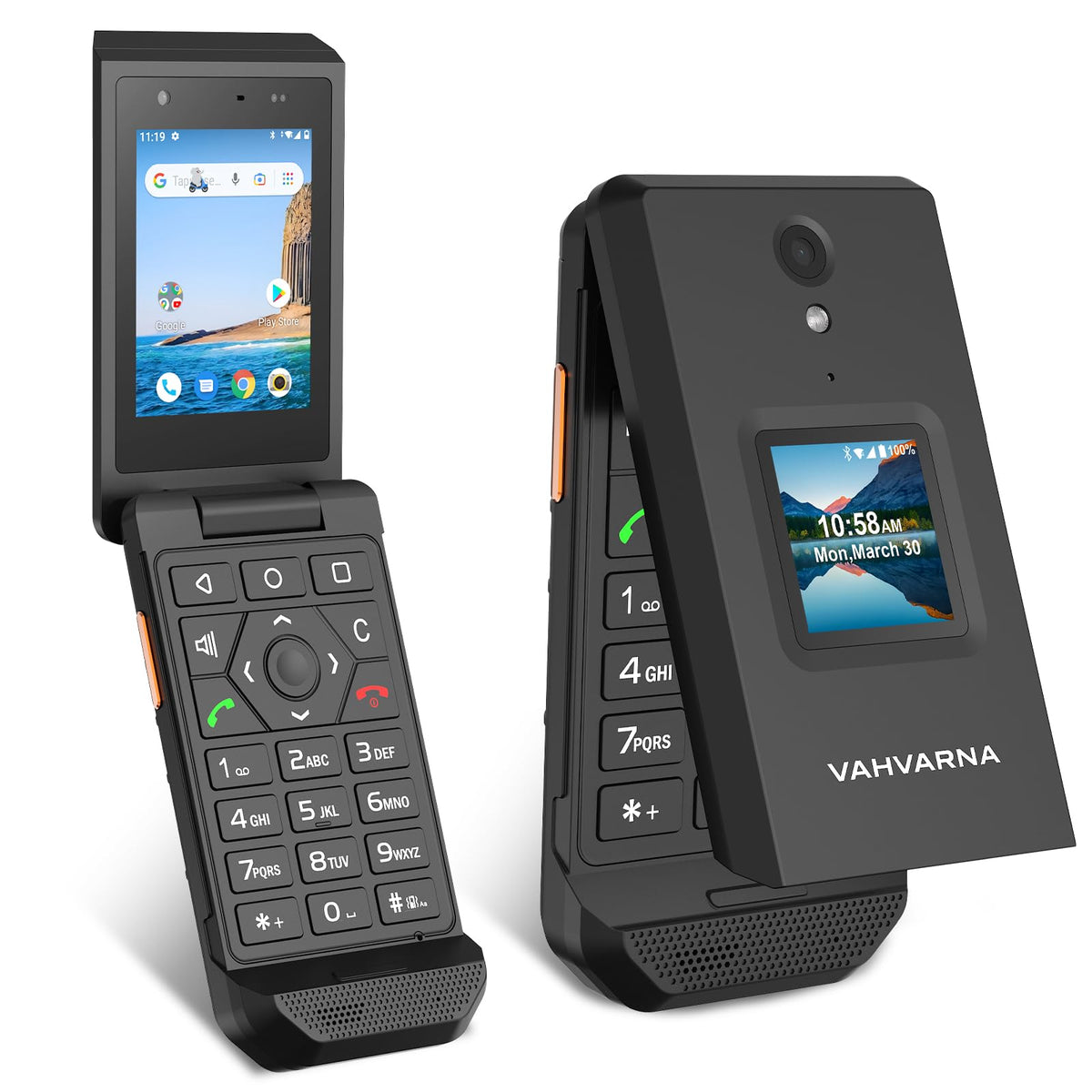 Unlocked 4G LTE Rugged Flip Phone H66886