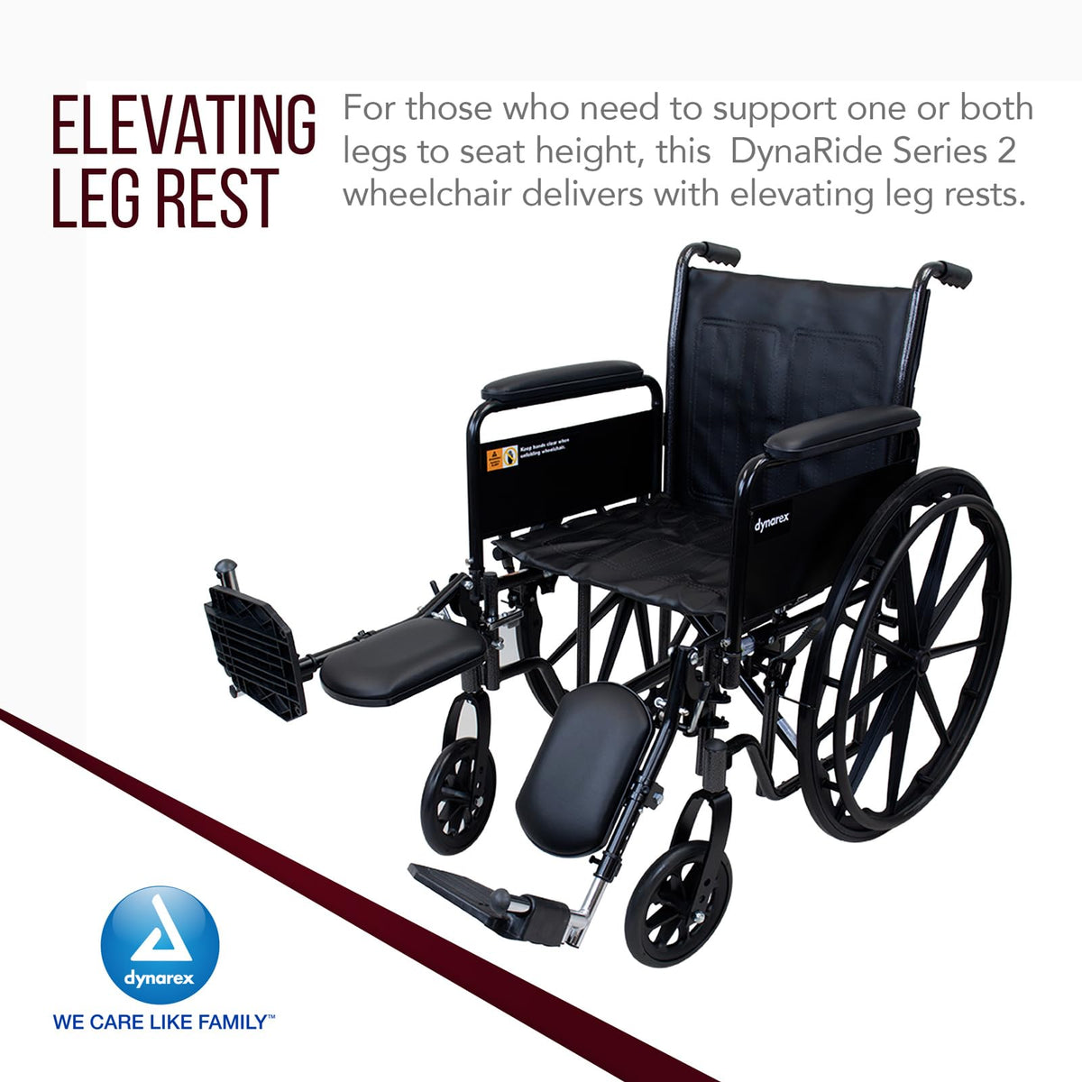 Silver Wheelchair with Detachable Full Arms & Elevating Leg Rests D95077