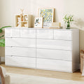 White 10 Drawer Dresser O107