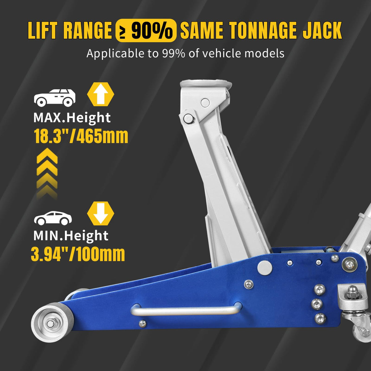 2.5 Ton Aluminum and Steel Floor Jack H6413