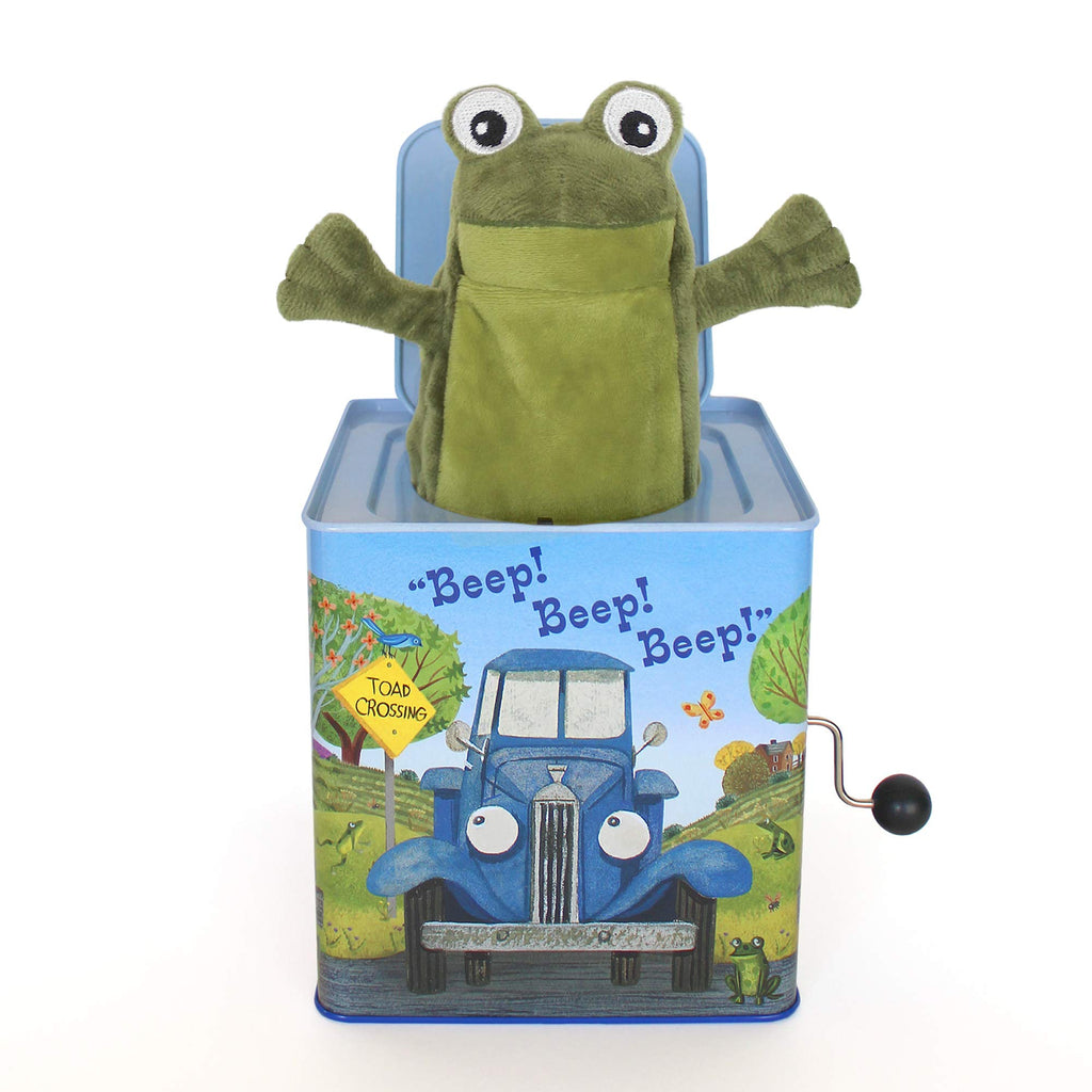 Blue Truck Jack-in-The-Box Plush Toy with Music L49951