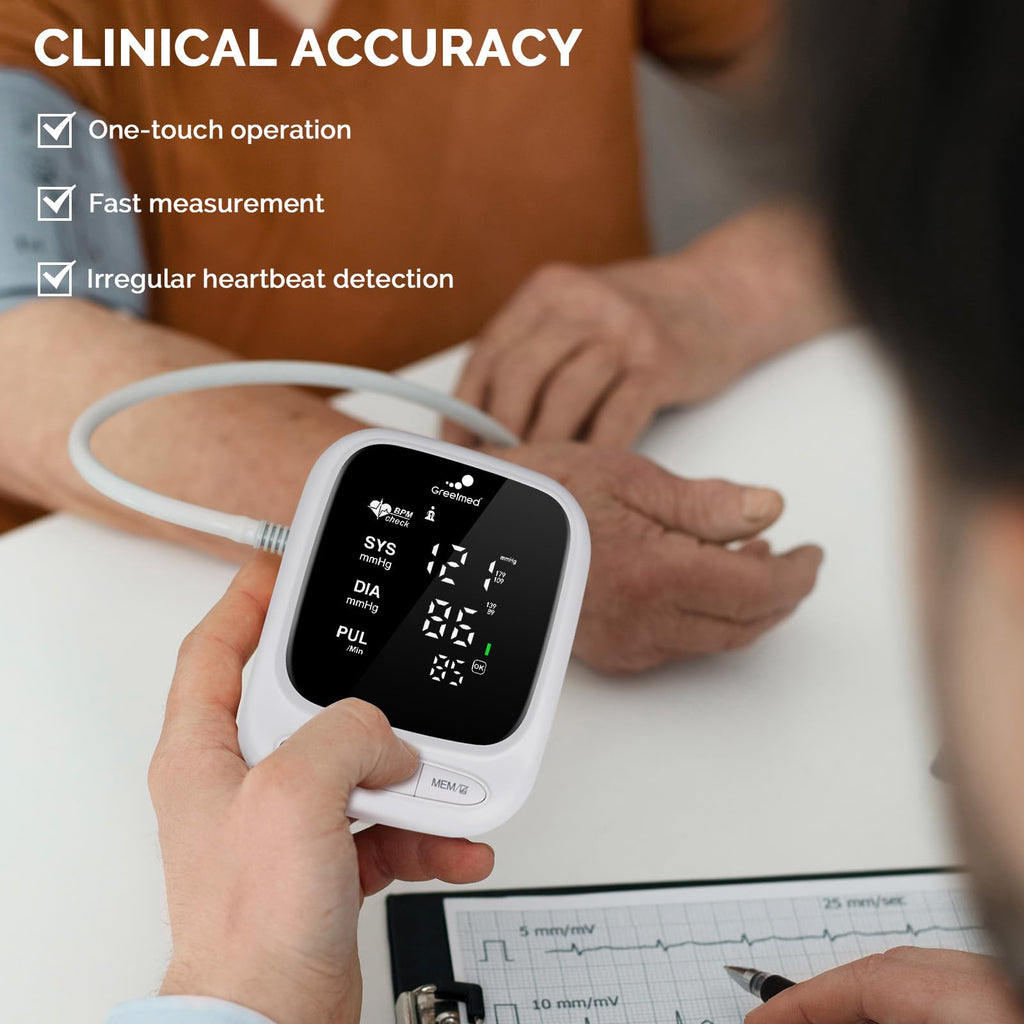 Automatic Upper Arm Blood Pressure Monitor with Adjustable 8.7"-16.5" Cuff O41262