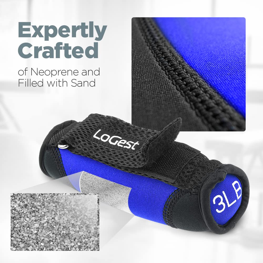 Soft Hand Weights with Straps E589