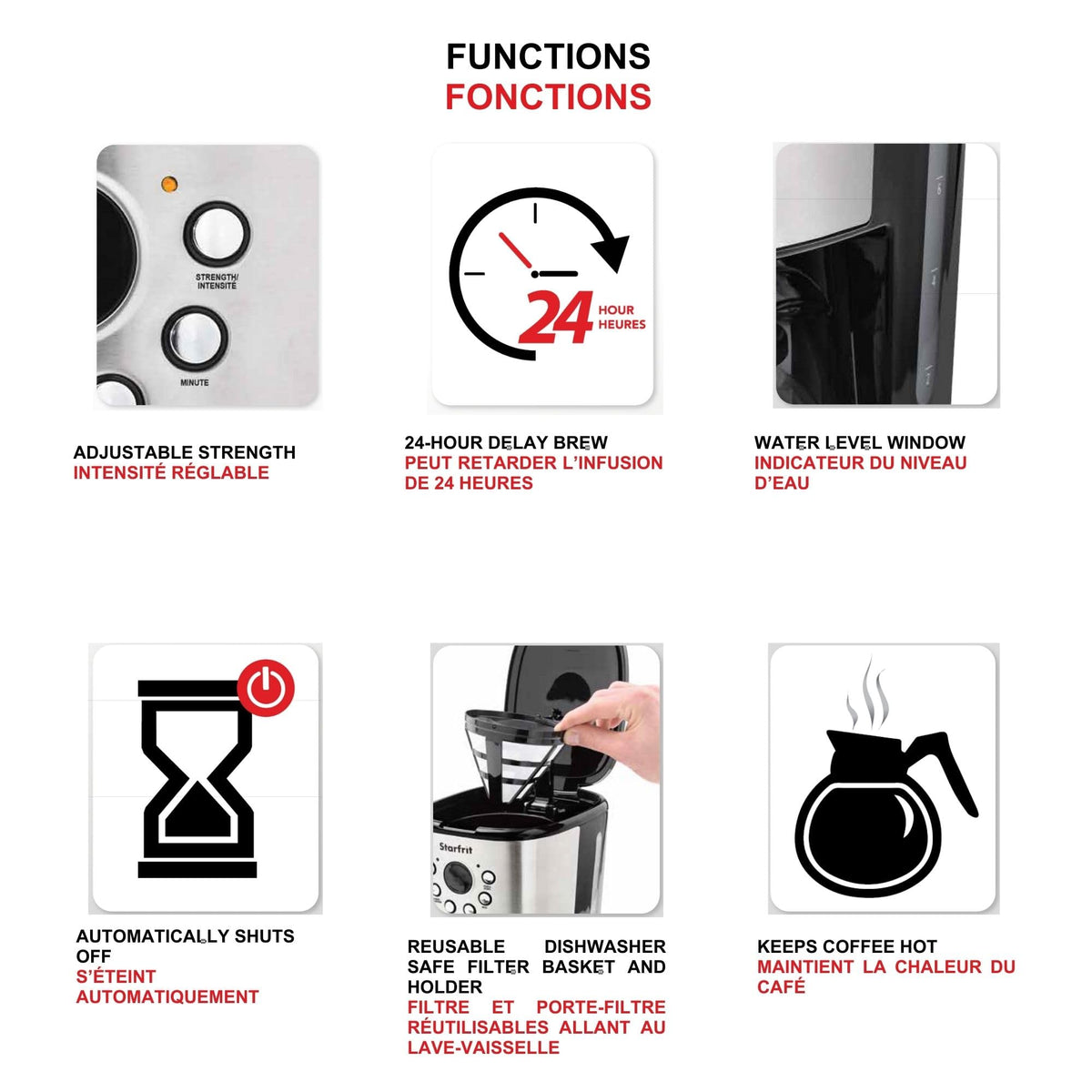 Programmable 12 Cup Stainless Steel Coffee Maker X857