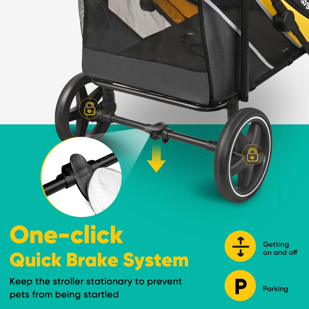 Dog Stroller for Large Medium Dogs up to 80 lbs L5505