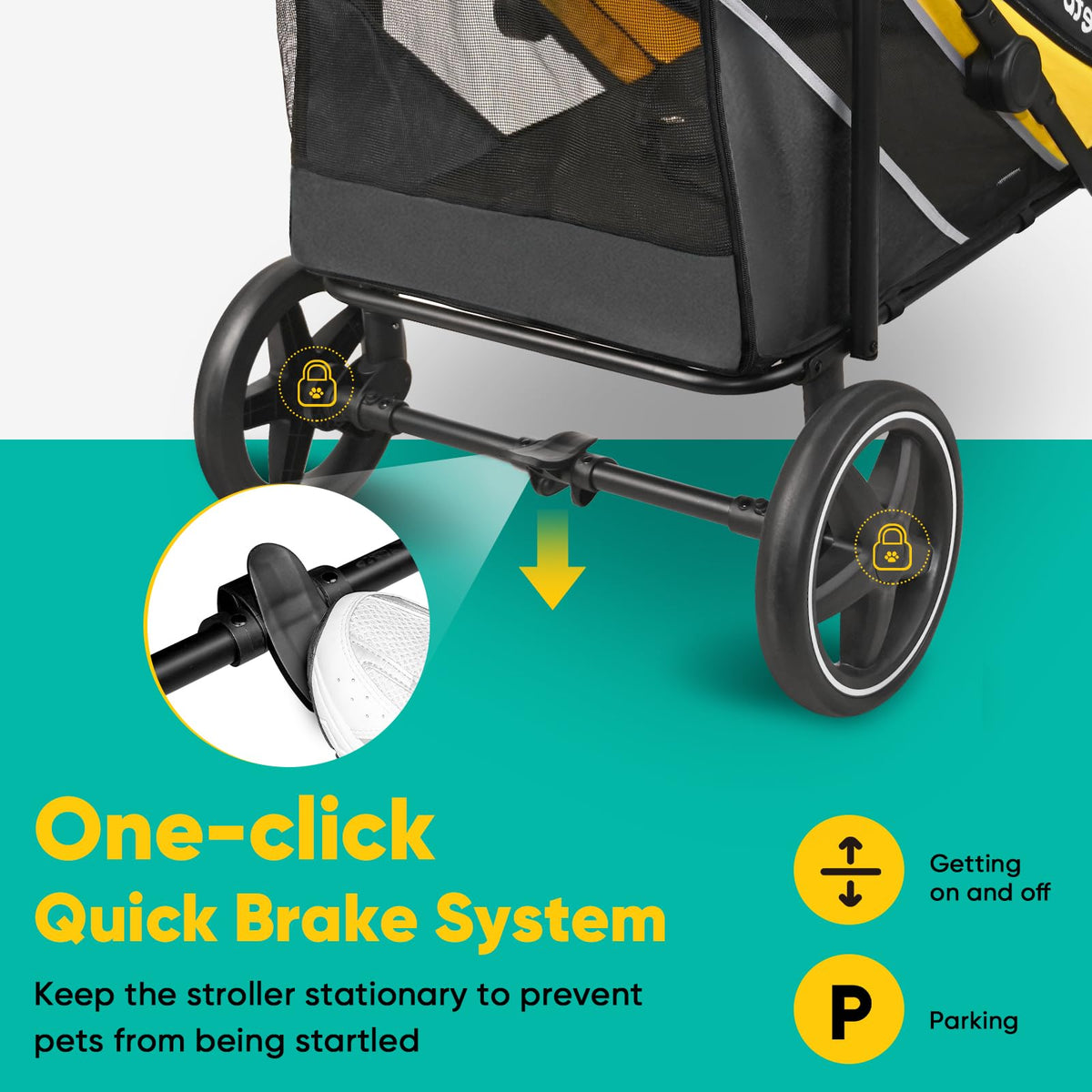 Dog Stroller for Large Medium Dogs up to 80 lbs L5505