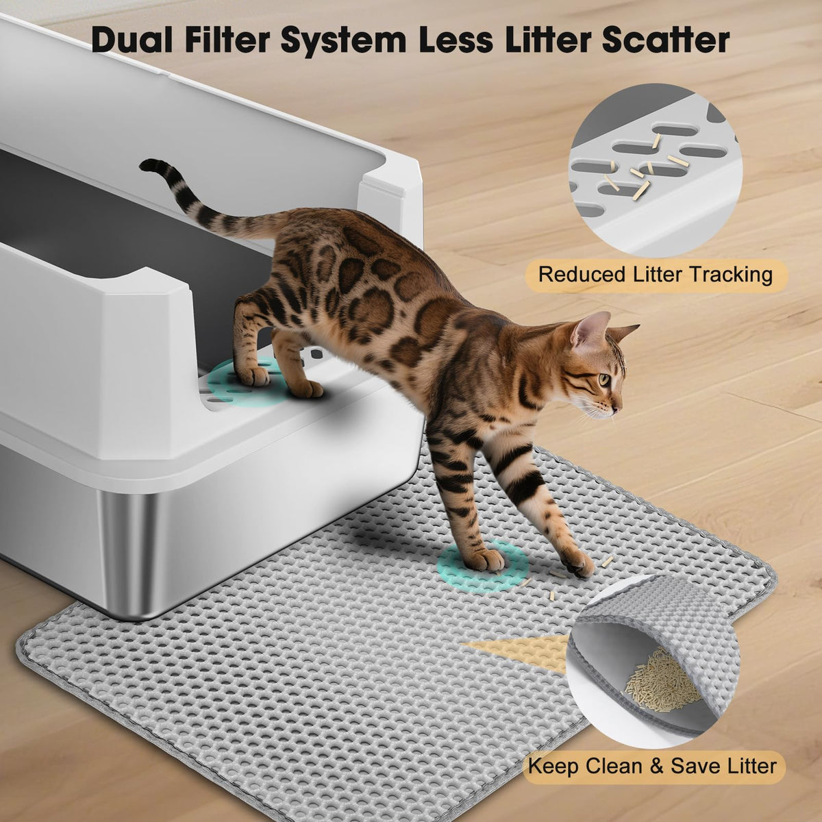 Stainless Steel Cat Litter Box L5397