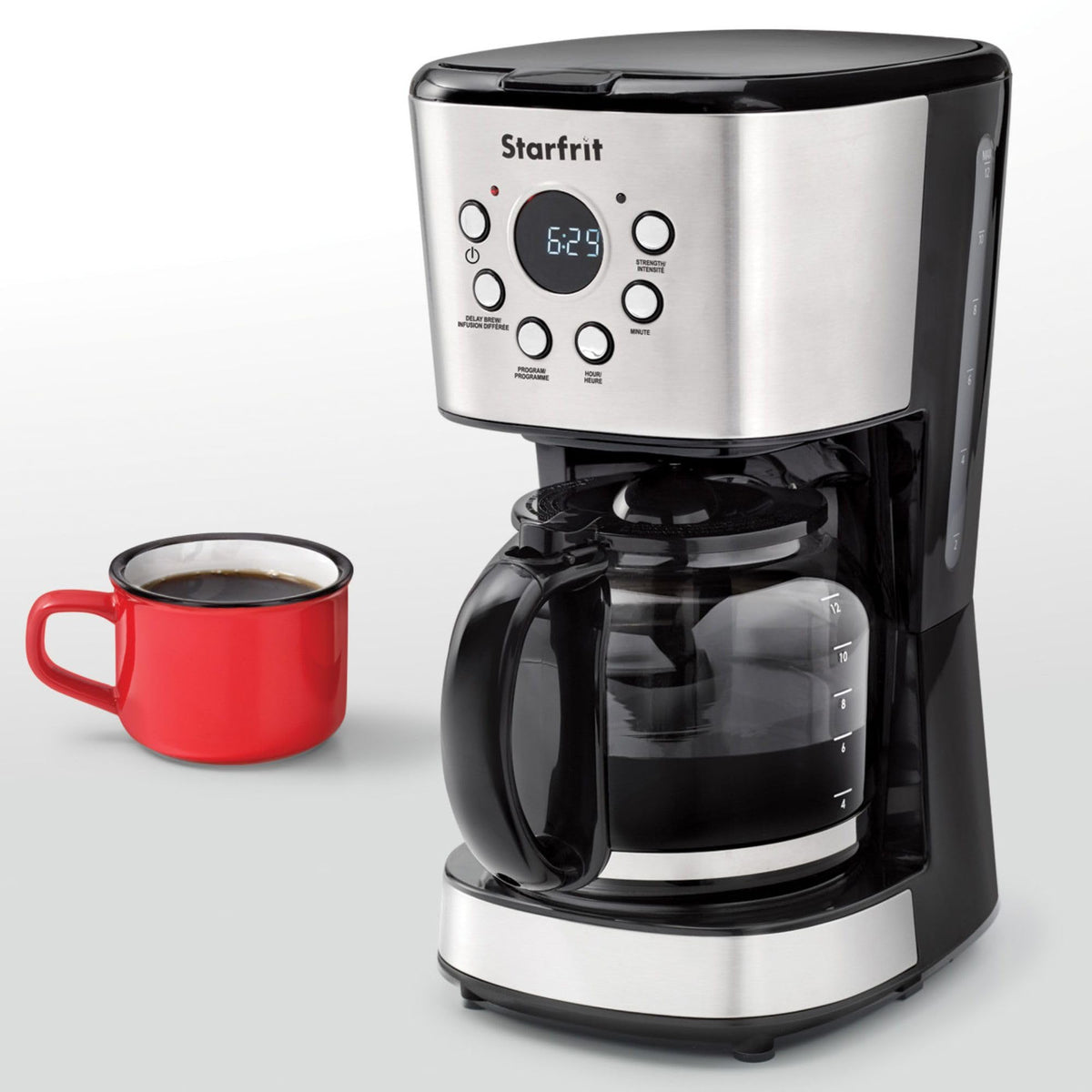Programmable 12 Cup Stainless Steel Coffee Maker X857