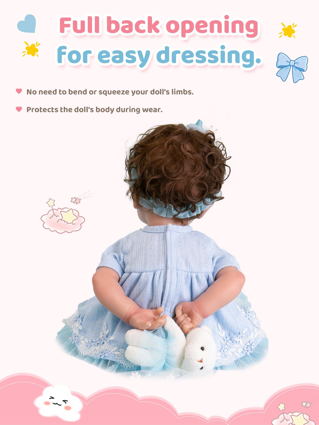 Blue Baby Doll Clothes 17-20 Inches X258411