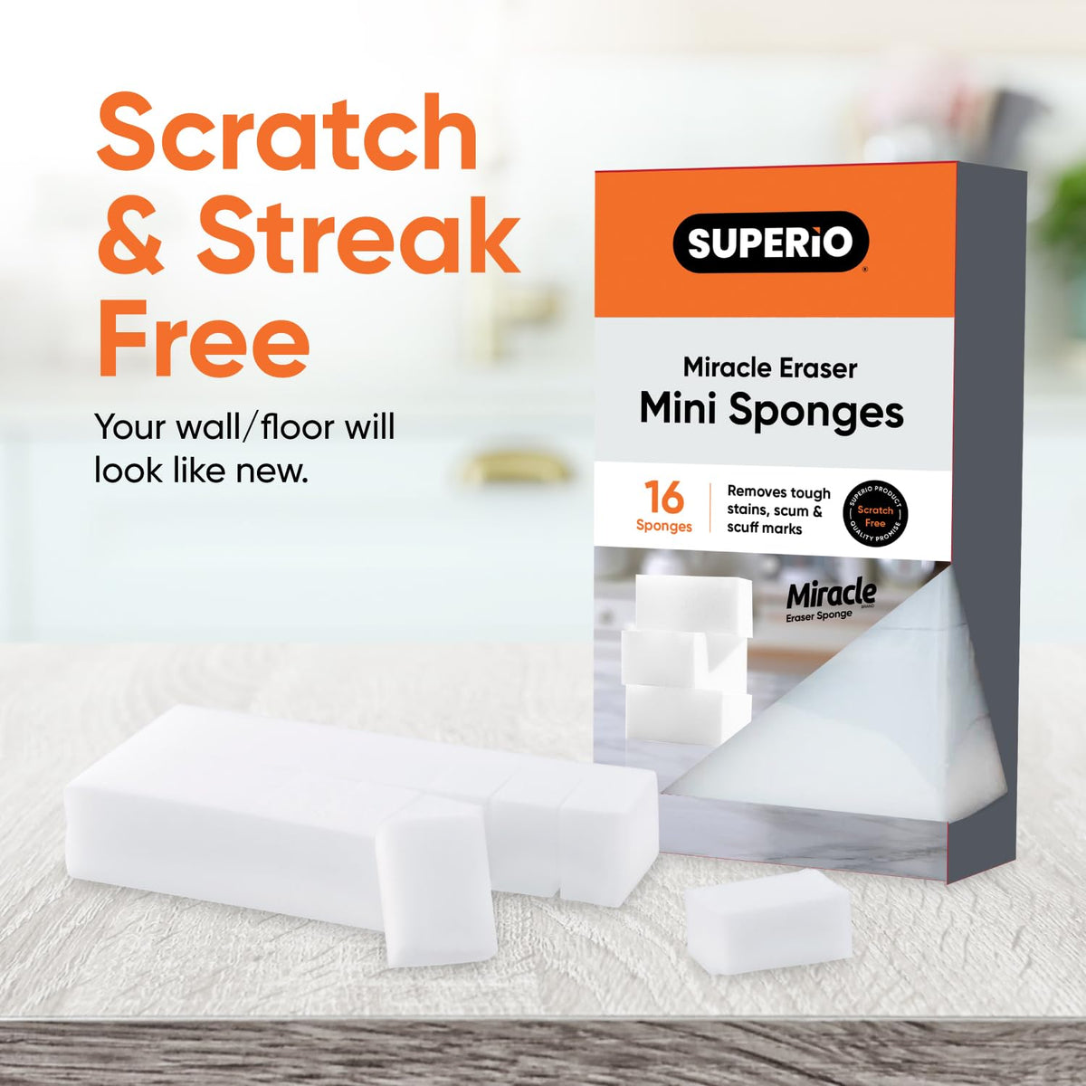 Melamine Sponge Pack of 16 1 Inch Mini Cleaning Erasers G708
