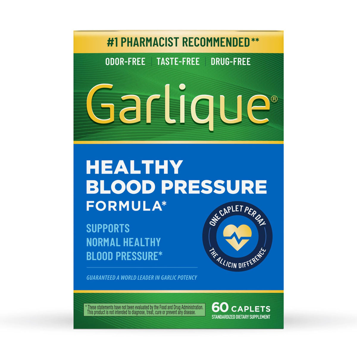 Odorless Vegan Garlic Extract Supplement 60 Caplets X469459
