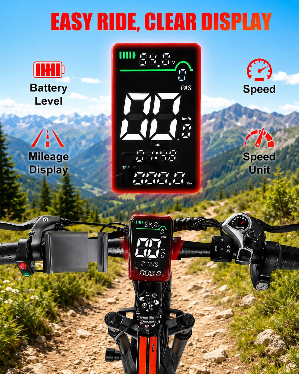 26" Fat Tire Electric Bike F30472