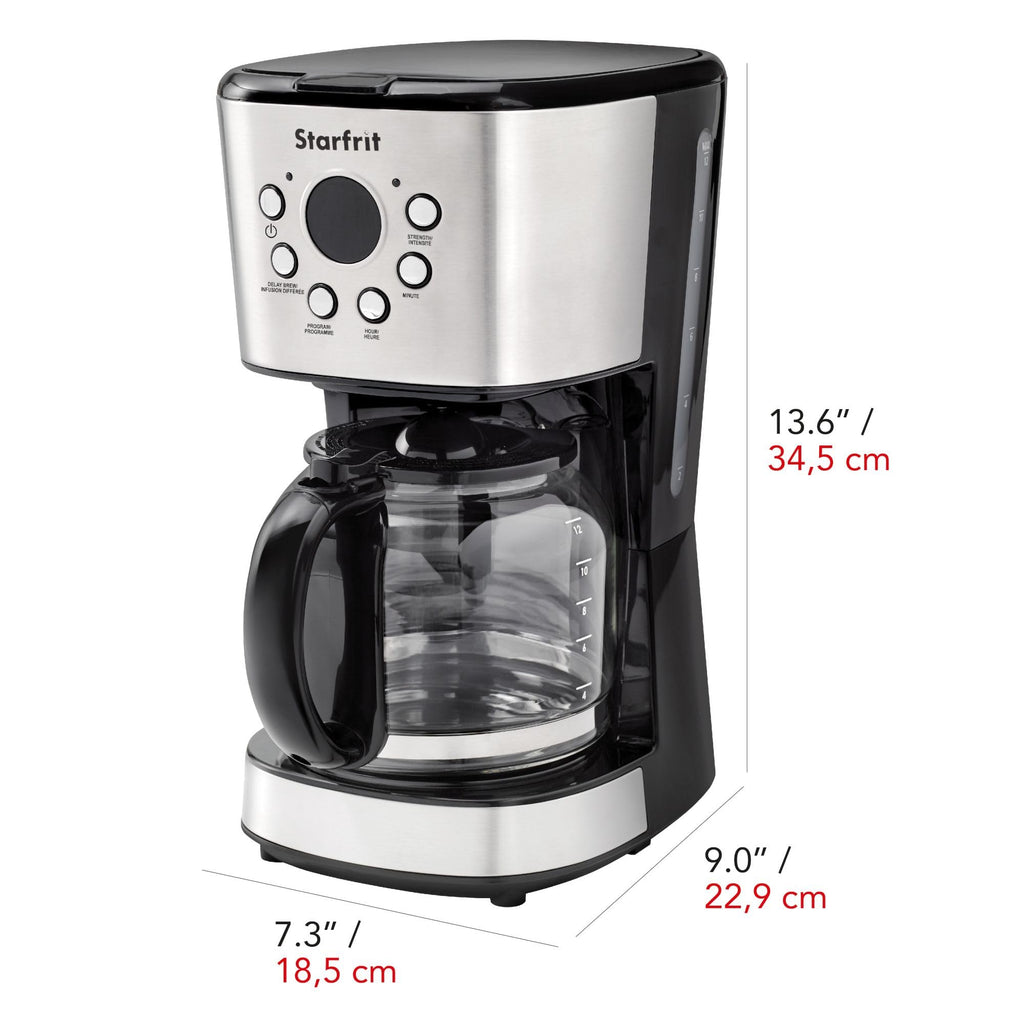 Programmable 12 Cup Stainless Steel Coffee Maker X857