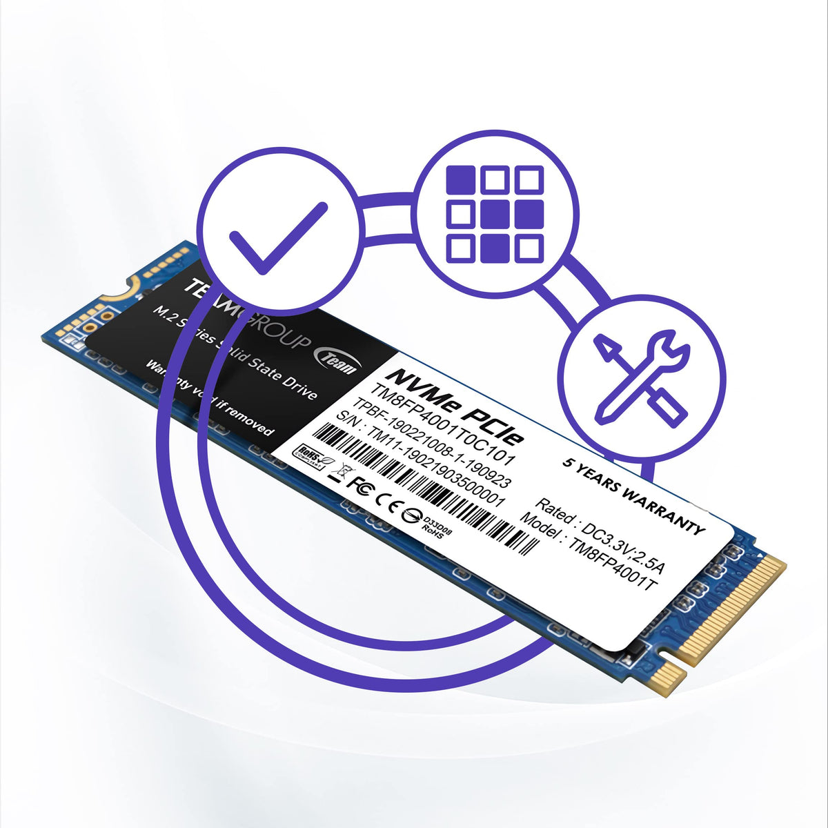 4TB NVMe PCIe Gen3x4 M.2 2280 Internal SSD N55242