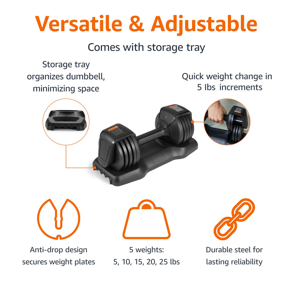 Adjustable Dumbbell, 25 lb K8762