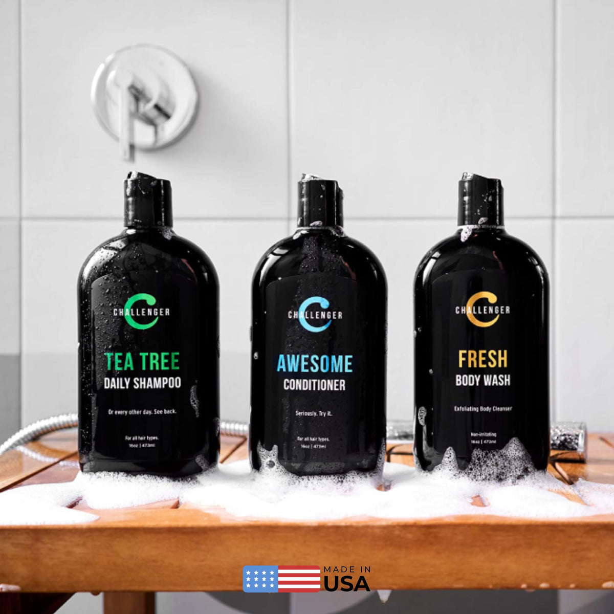 Tea Tree Shampoo Conditioner Body Wash Trio 3X 16 Oz Sulfate Free R644226