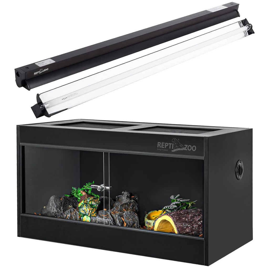 T5 HO UVB Lighting Combo Kit 10.0 24W with 68 Gallon PVC Reptile Enclosure J120