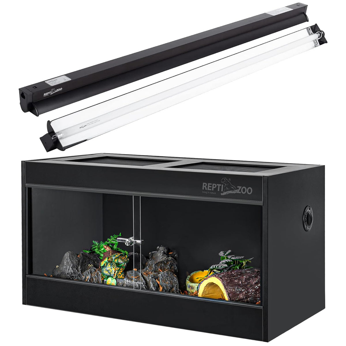 T5 HO UVB Lighting Combo Kit 10.0 24W with 68 Gallon PVC Reptile Enclosure J120