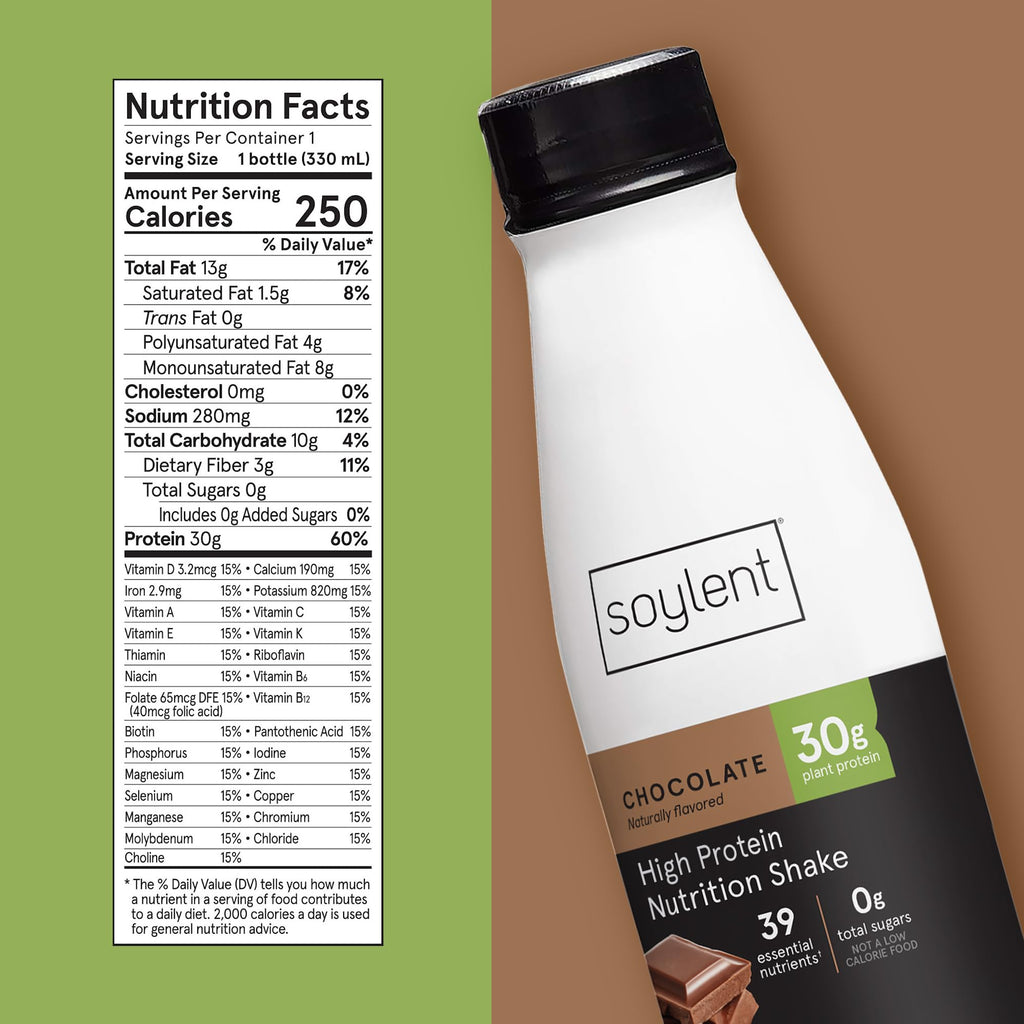 Chocolate Vegan Protein Shake 11oz 12 Pack Y86722