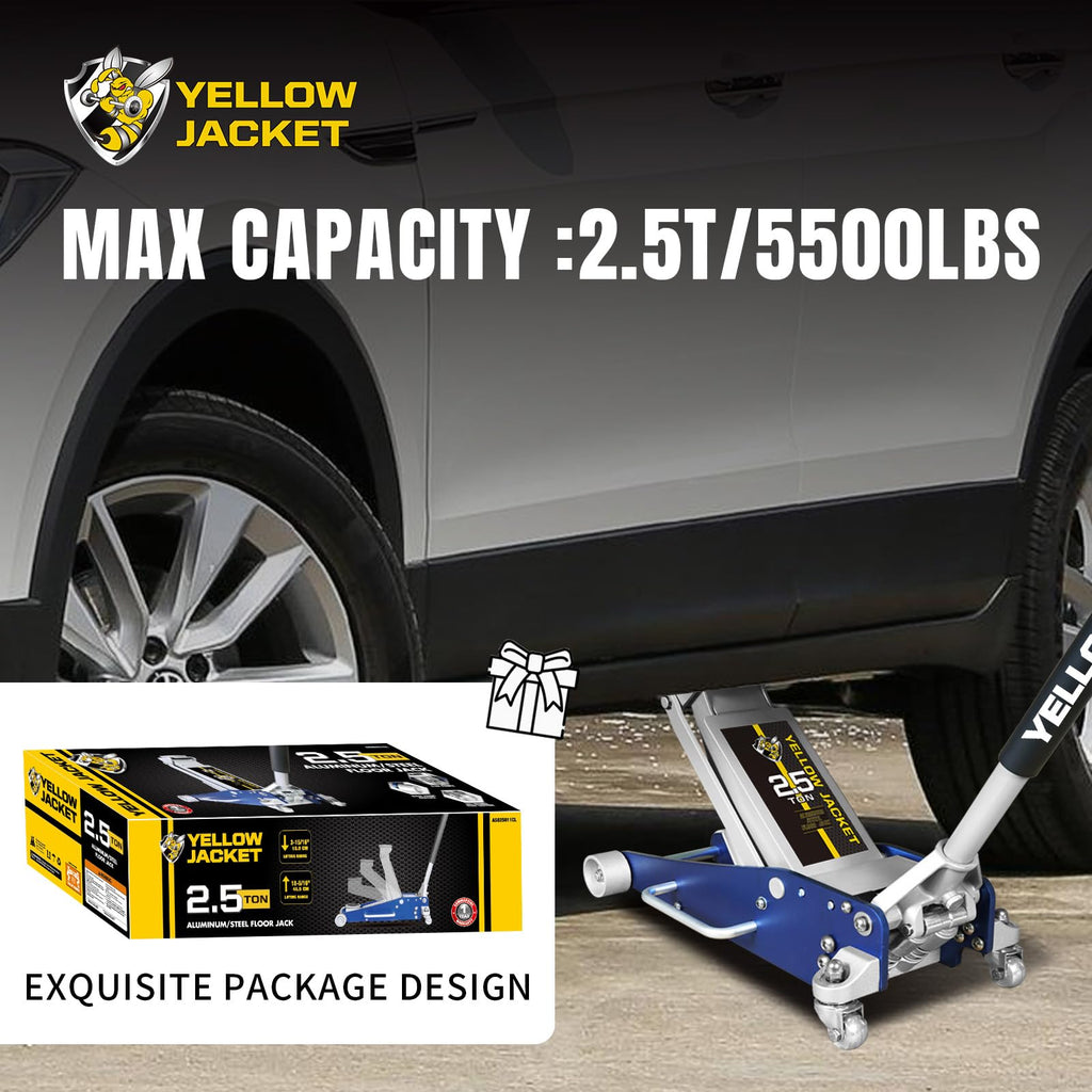 2.5 Ton Aluminum and Steel Floor Jack H6413
