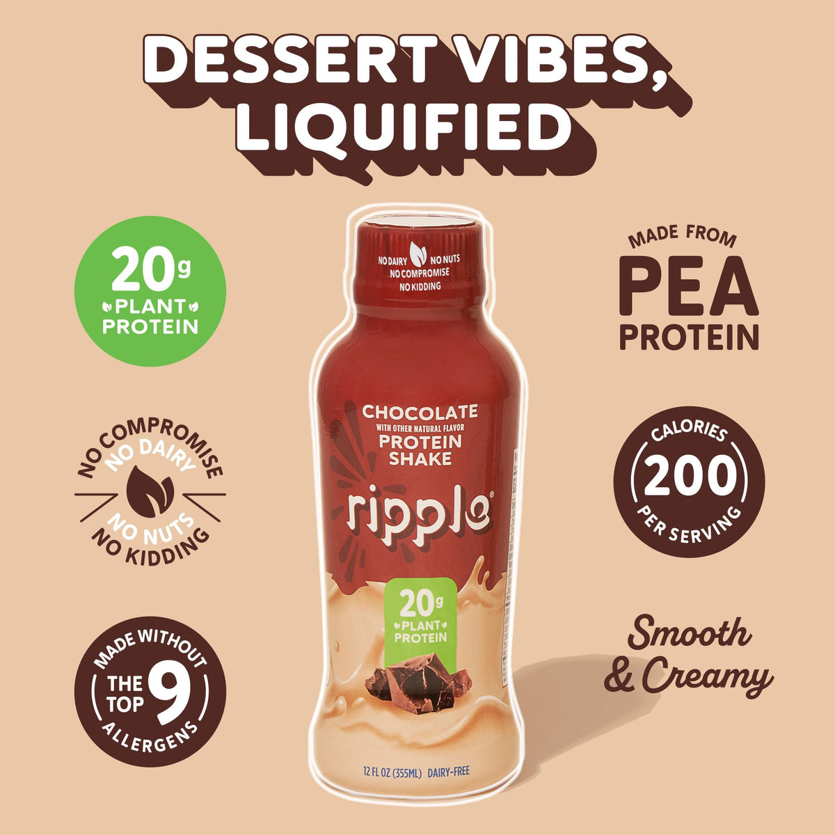Chocolate Coffee Vegan Protein Shake 24 Pack W781
