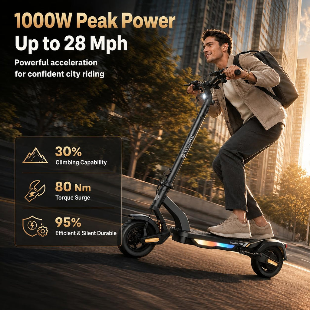 Electric Scooter, 28 MPH, 1000W, 38-Mile Range L79852