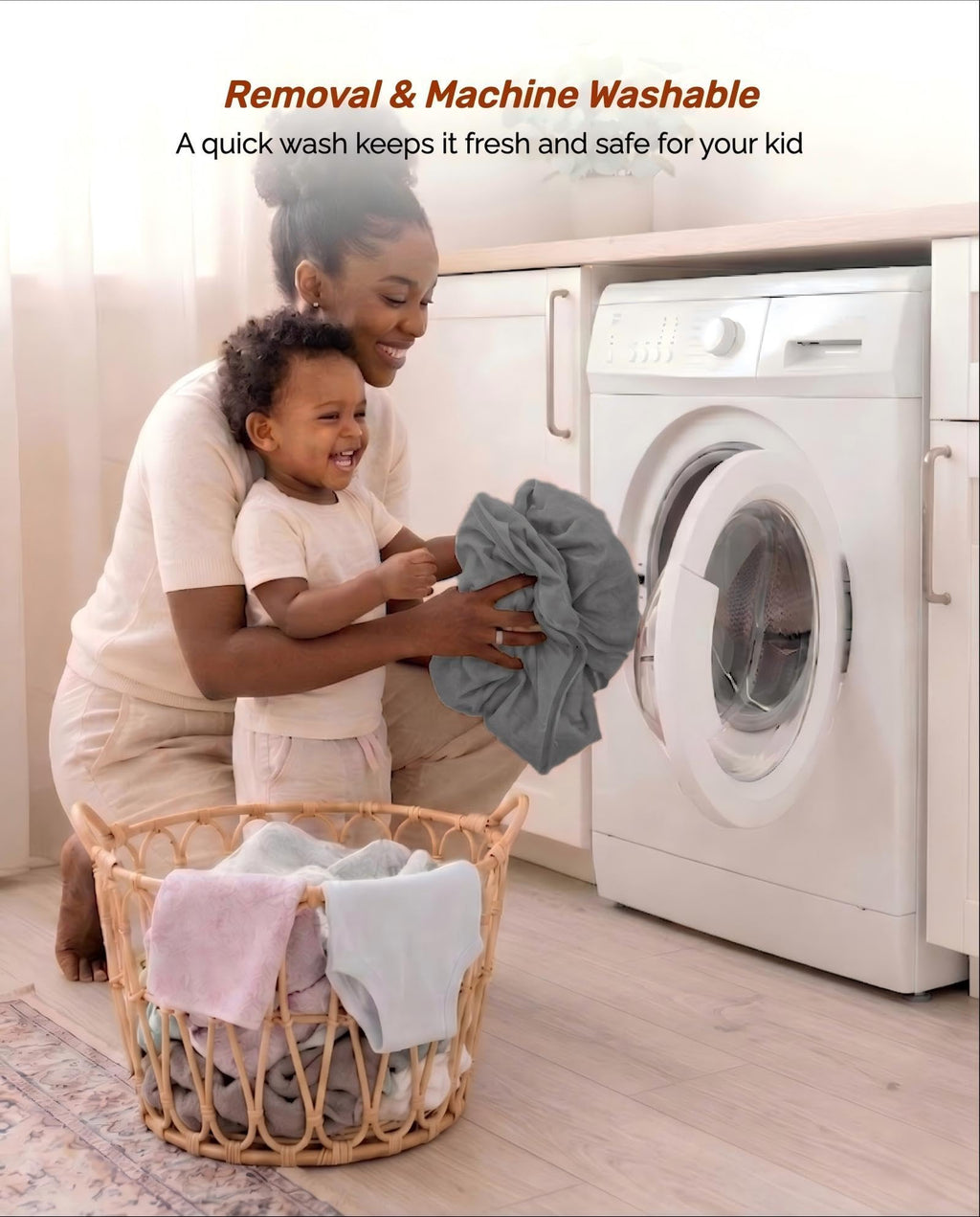 Portable Foldable Washable Toddler Travel Bed D5556