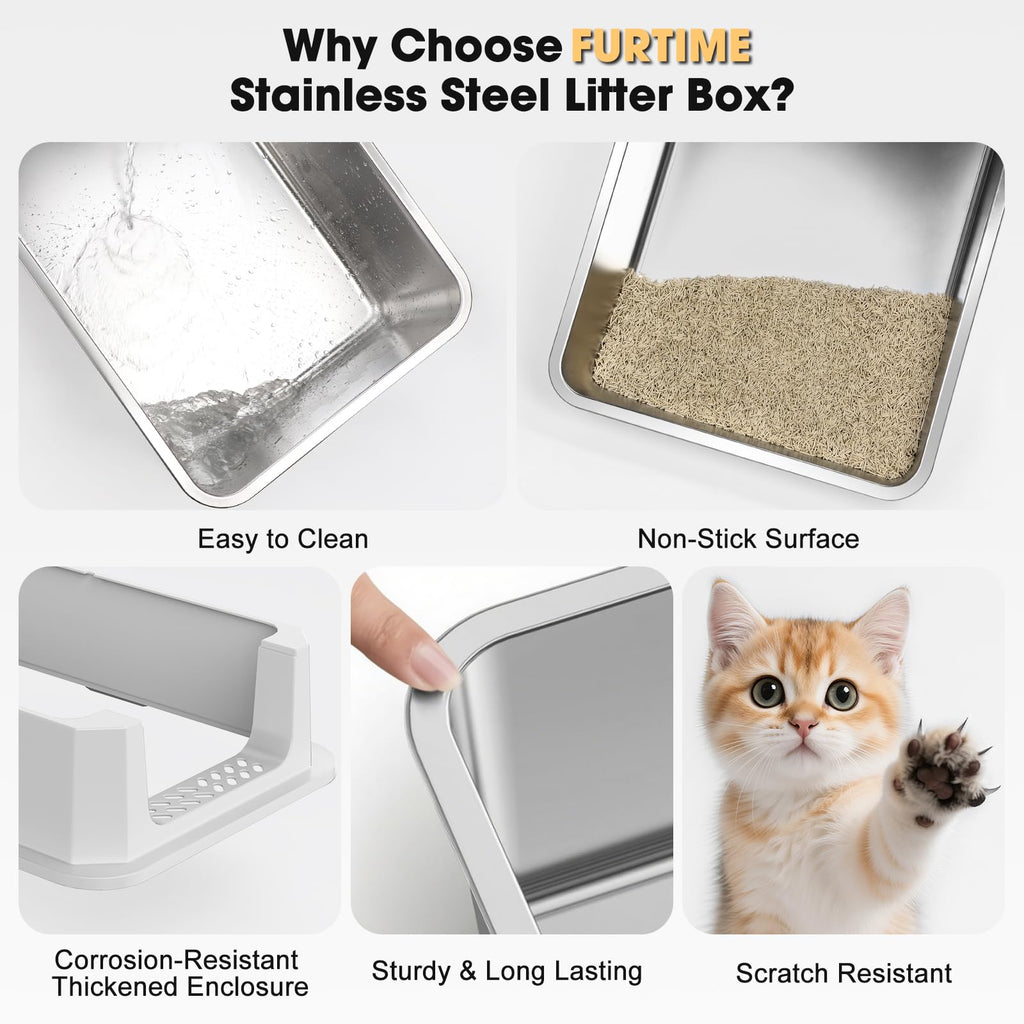 Stainless Steel Cat Litter Box L5397