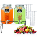 2 Gallon Glass Beverage Dispenser with Stand & Fruit Infuser L21190