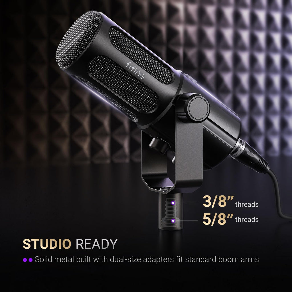 XLR/USB Dynamic Microphone Kit with Boom Arm R42415