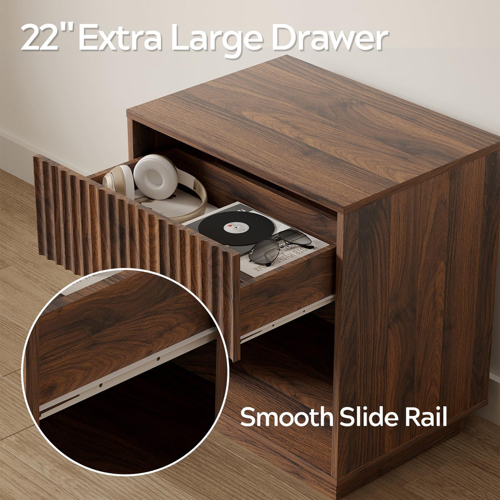 22" Fluted Nightstand Set of 2 M6900