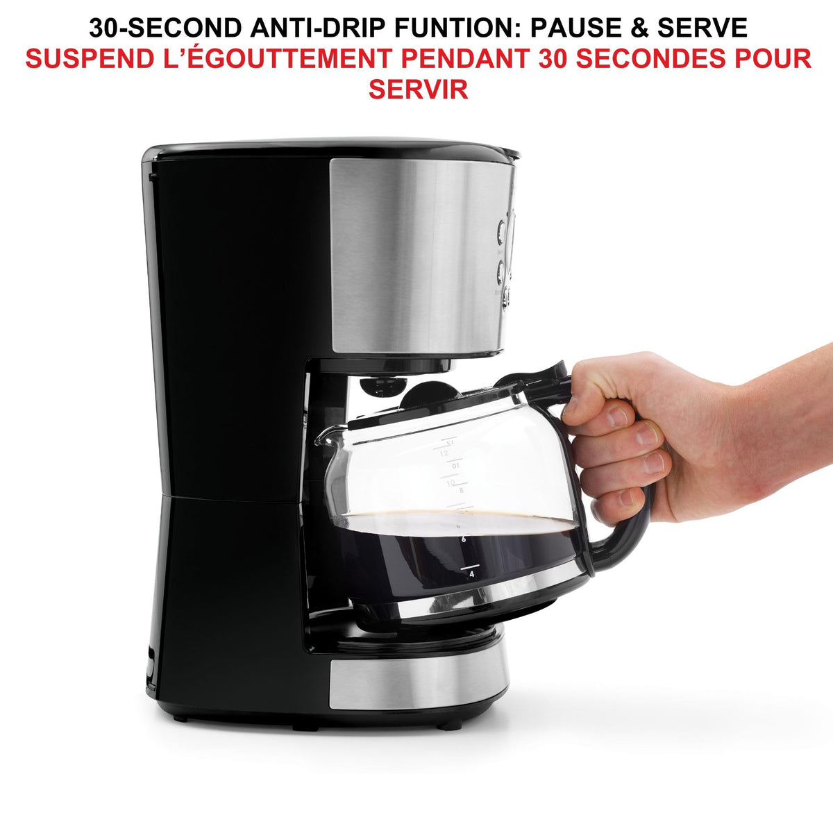 Programmable 12 Cup Stainless Steel Coffee Maker X857