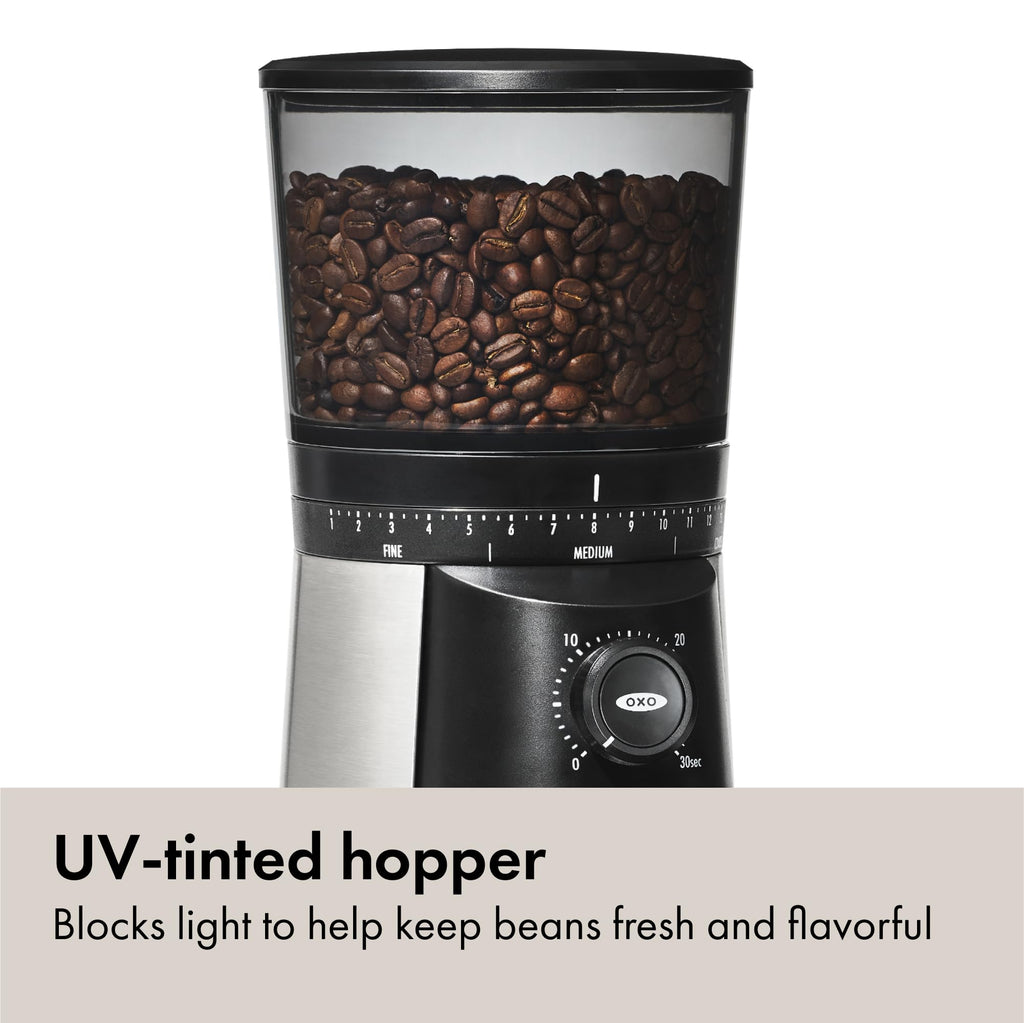Electric Coffee Bean Grinder 12 Oz Silver P6652