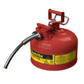 Red Galvanized Steel Gasoline Safety Can Q384192