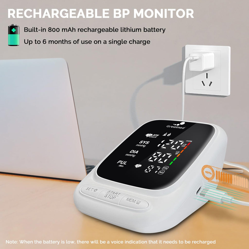 Automatic Upper Arm Blood Pressure Monitor with Adjustable 8.7"-16.5" Cuff O41262
