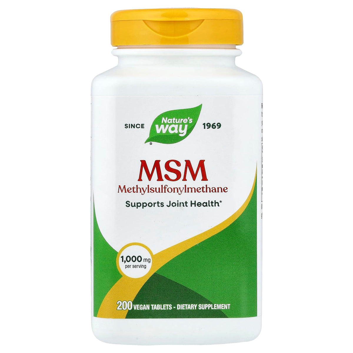MSM 1000mg 200 Vegetarian Capsules J598190