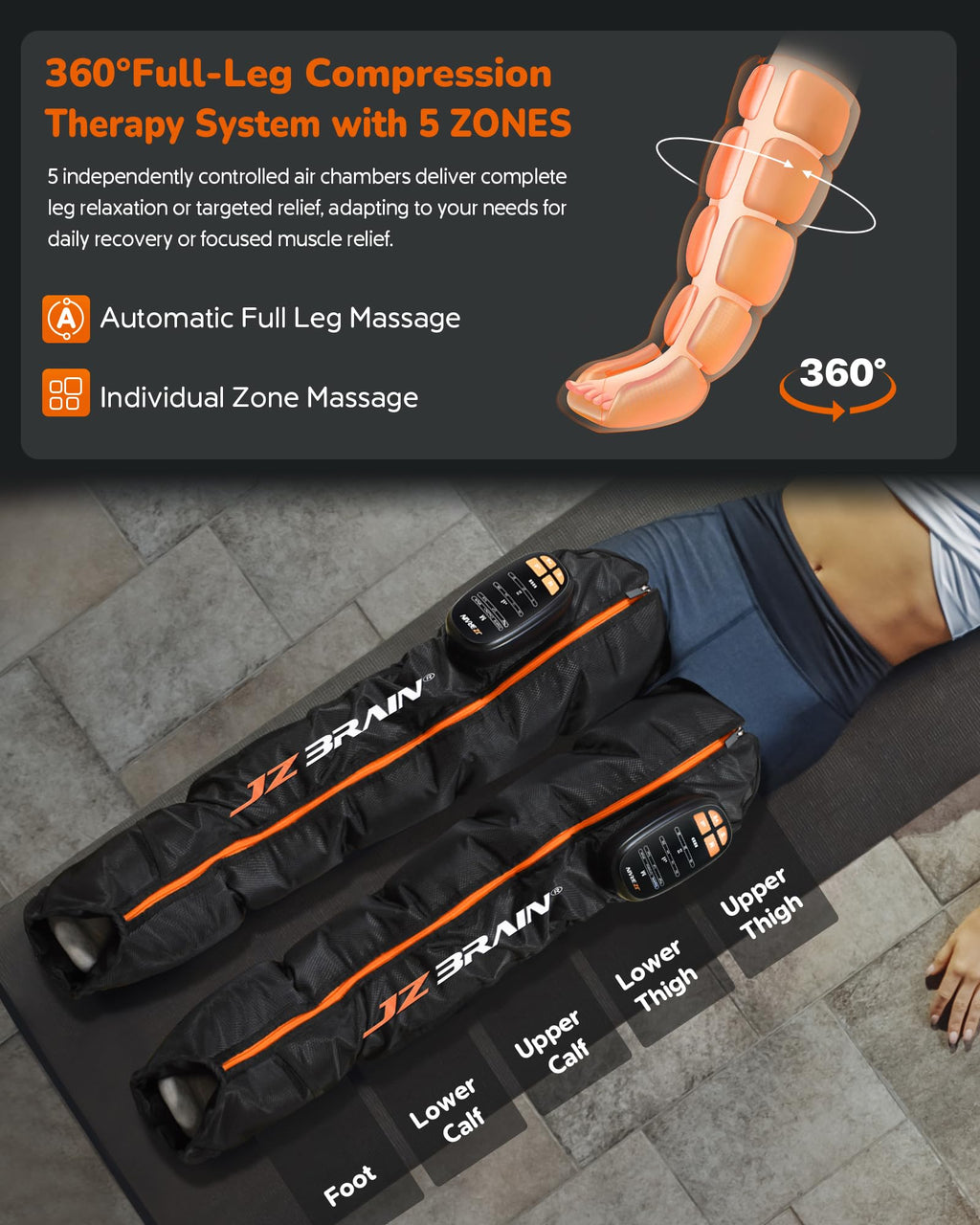 Cordless Rechargeable Leg Compression Boots S181927