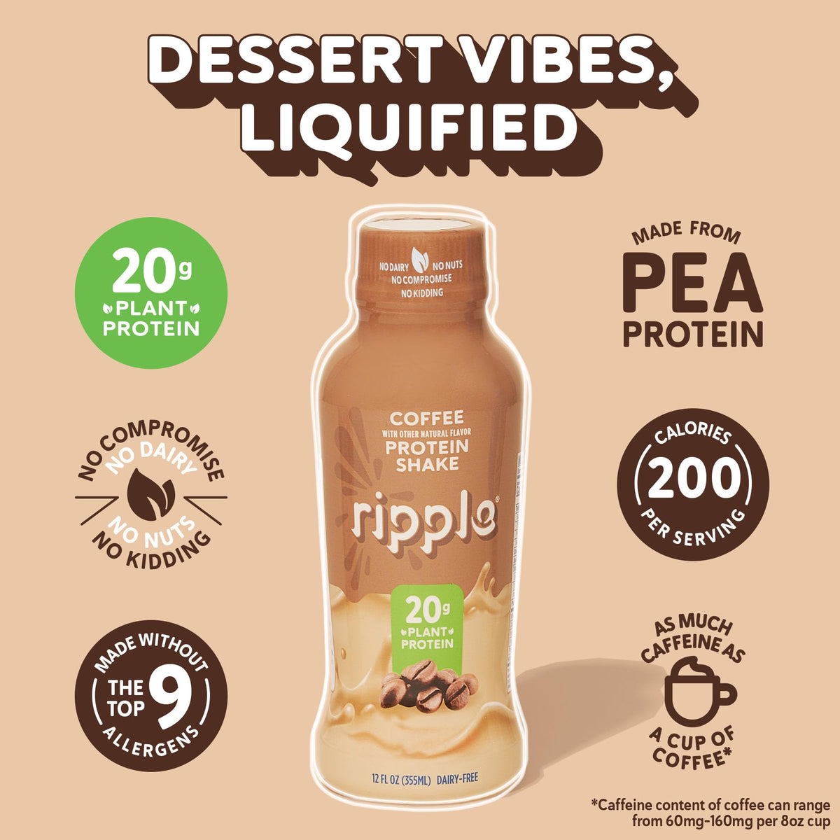 Chocolate Coffee Vegan Protein Shake 24 Pack W781