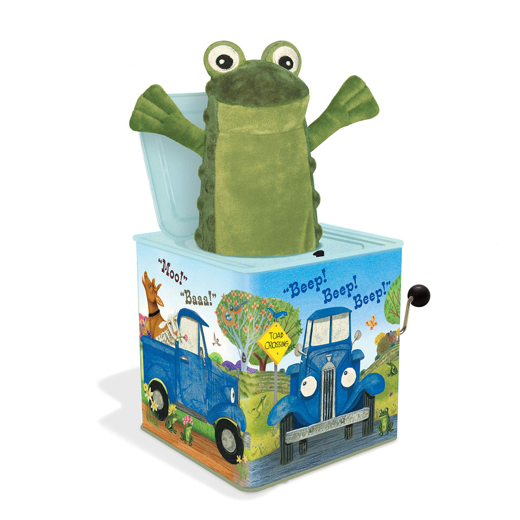 Blue Truck Jack-in-The-Box Plush Toy with Music L49951