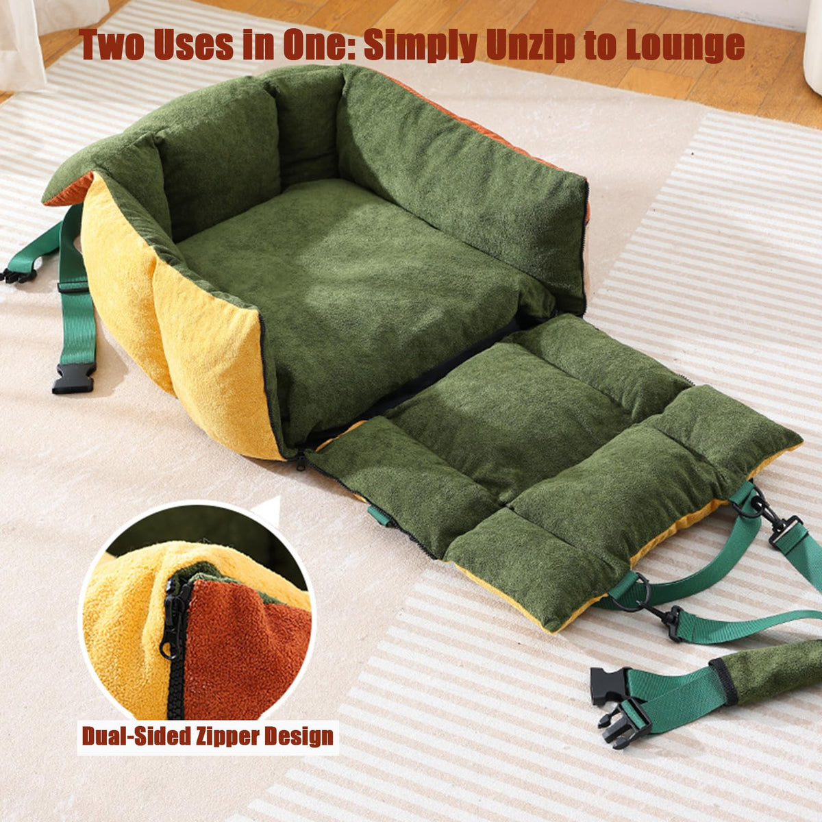 2-in-1 Dog Car Seat for Small Dogs T915