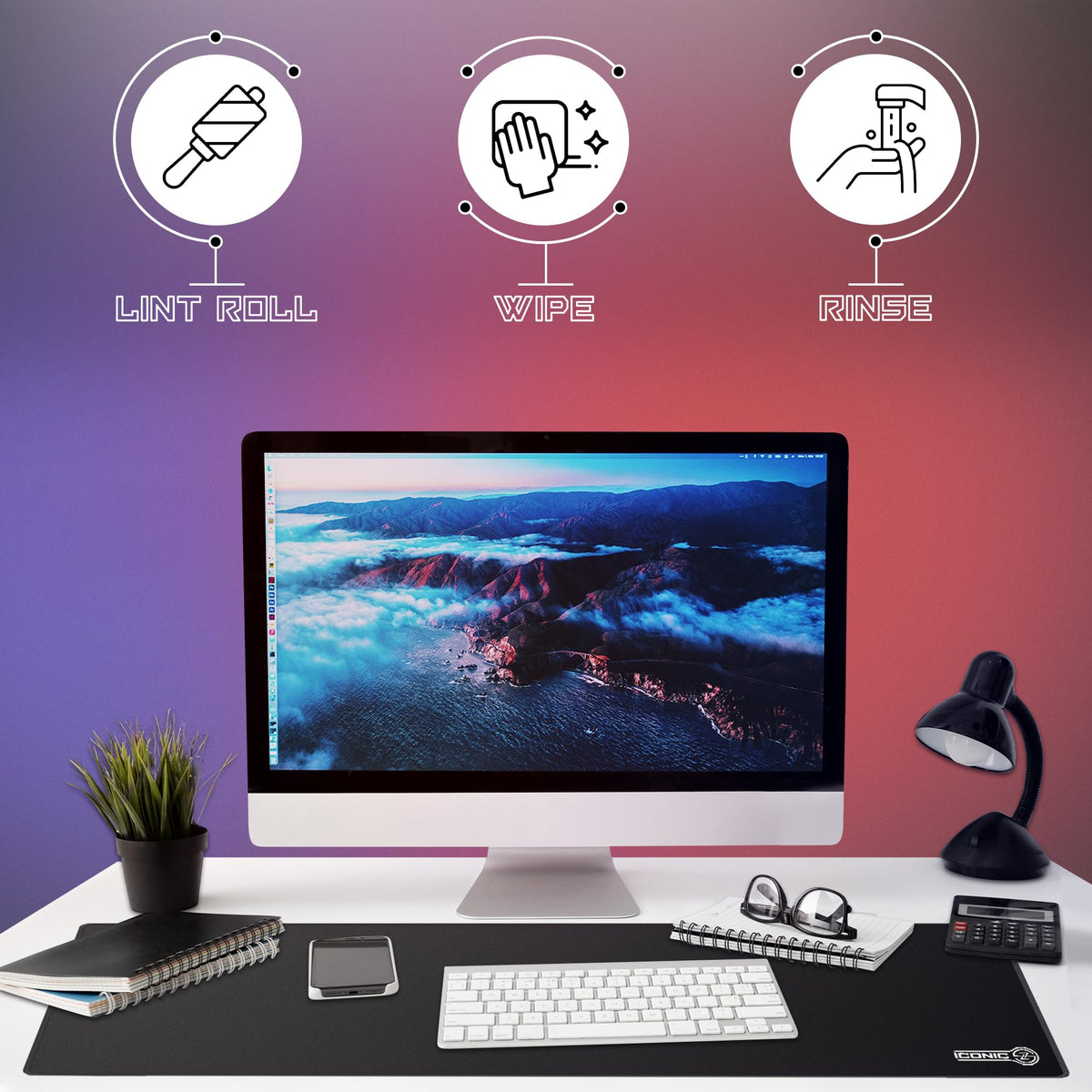 Oversized Gaming Desk Mat 54"x23" 4mm E255207