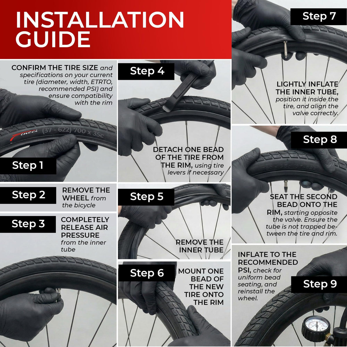 700x35c Foldable Hybrid Bike Tires Q675