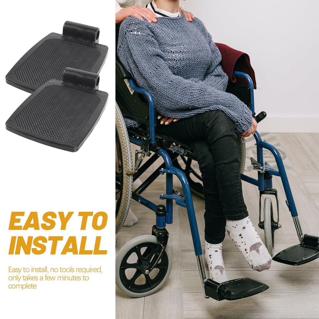 Wheelchair Footrest Pair Plastic Footplates F9281